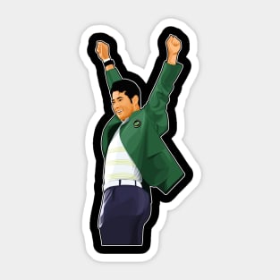 Hideki Matsuyama Green Jacket Sticker